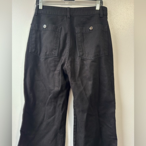 Reformation Women’s Straight Black Pants Sz 26 - Picture 6 of 10